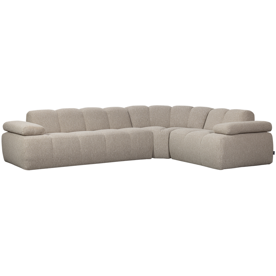 Mojo hoekbank rechts boucle beige melange