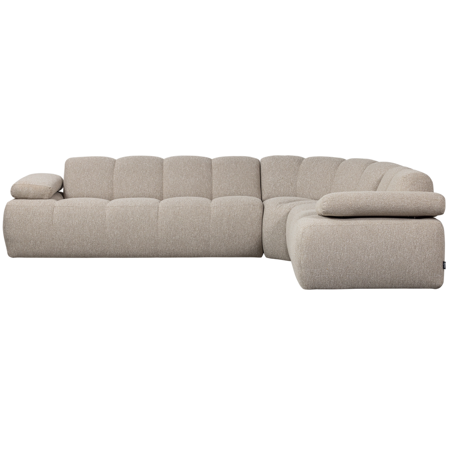 Mojo hoekbank rechts boucle beige melange