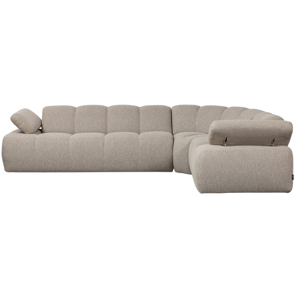 Mojo hoekbank rechts boucle beige melange