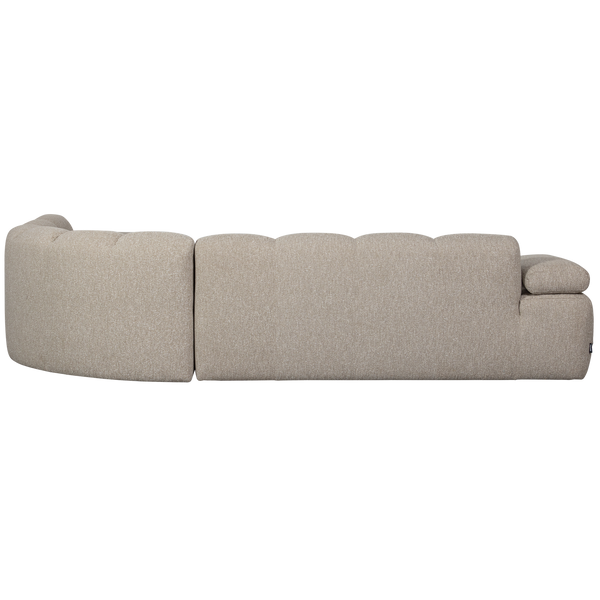 Mojo hoekbank rechts boucle beige melange