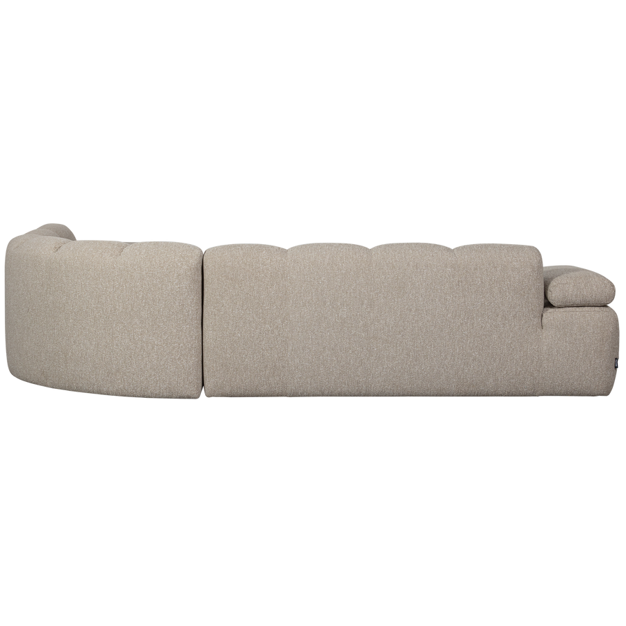 Mojo hoekbank rechts boucle beige melange