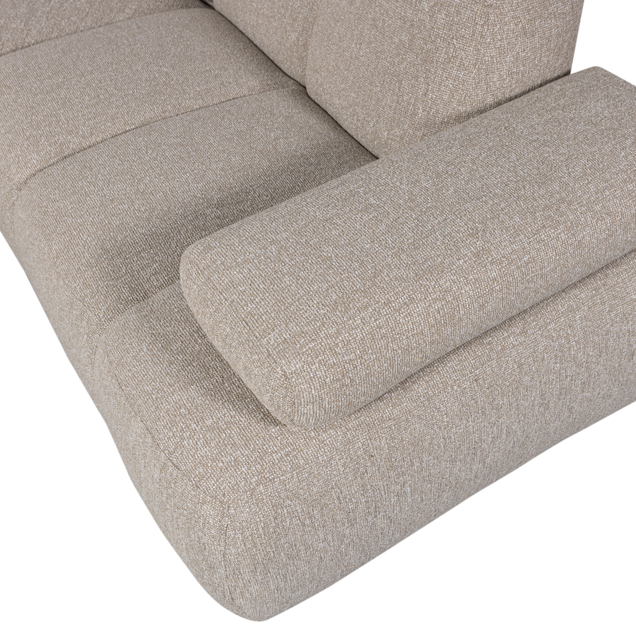 Mojo hoekbank rechts boucle beige melange
