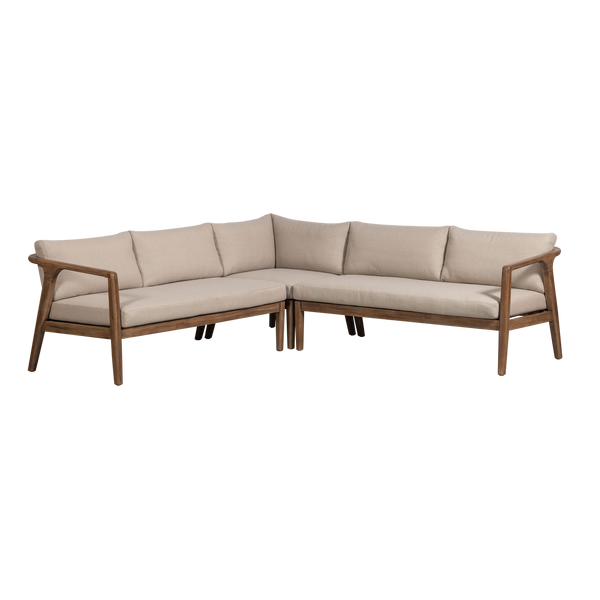 Biam tuin loungeset acaciahout naturel/zand