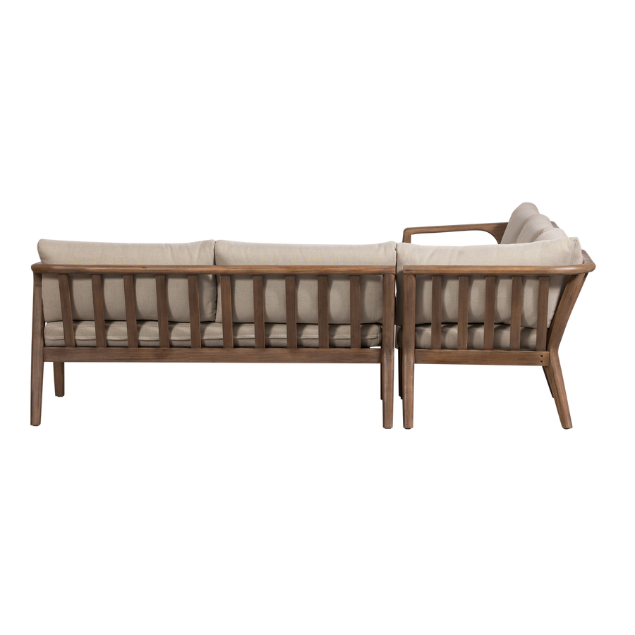 Biam tuin loungeset acaciahout naturel/zand
