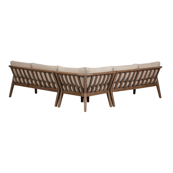 Biam tuin loungeset acaciahout naturel/zand