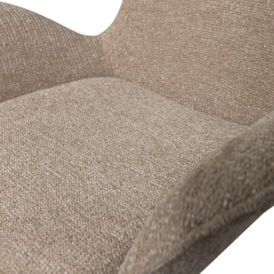 Marten in hoogte verstelbare fauteuil zand