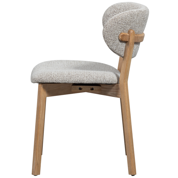 UDAR EETKAMERSTOEL NATUREL MET HOUTEN FRAME NATUREL (set of 2)