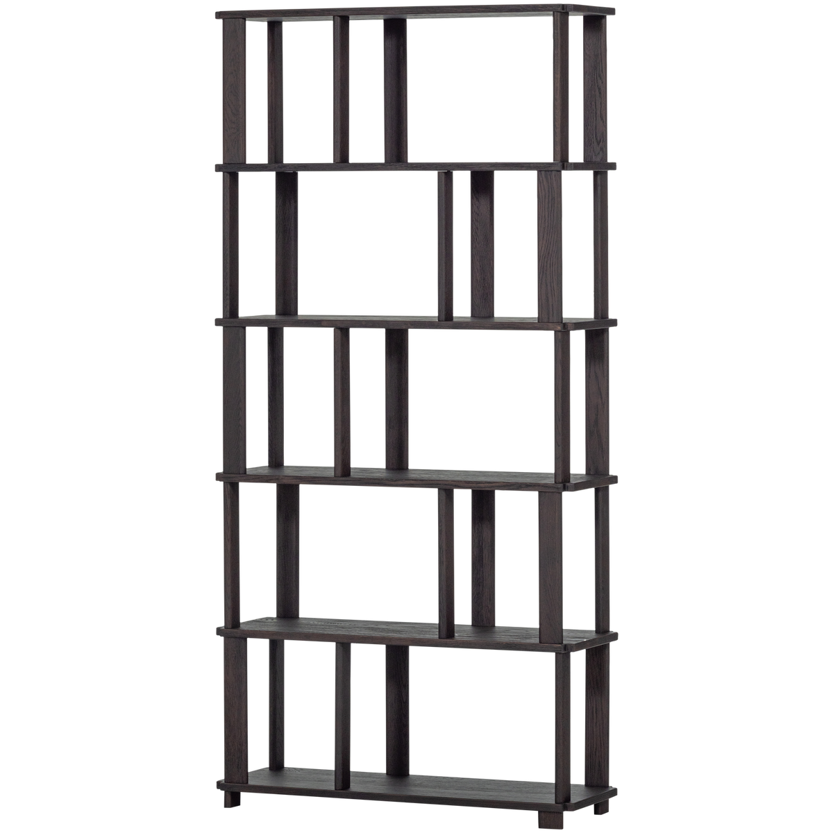 Riss boekenkast eikenhout mystic brown 186x90 cm