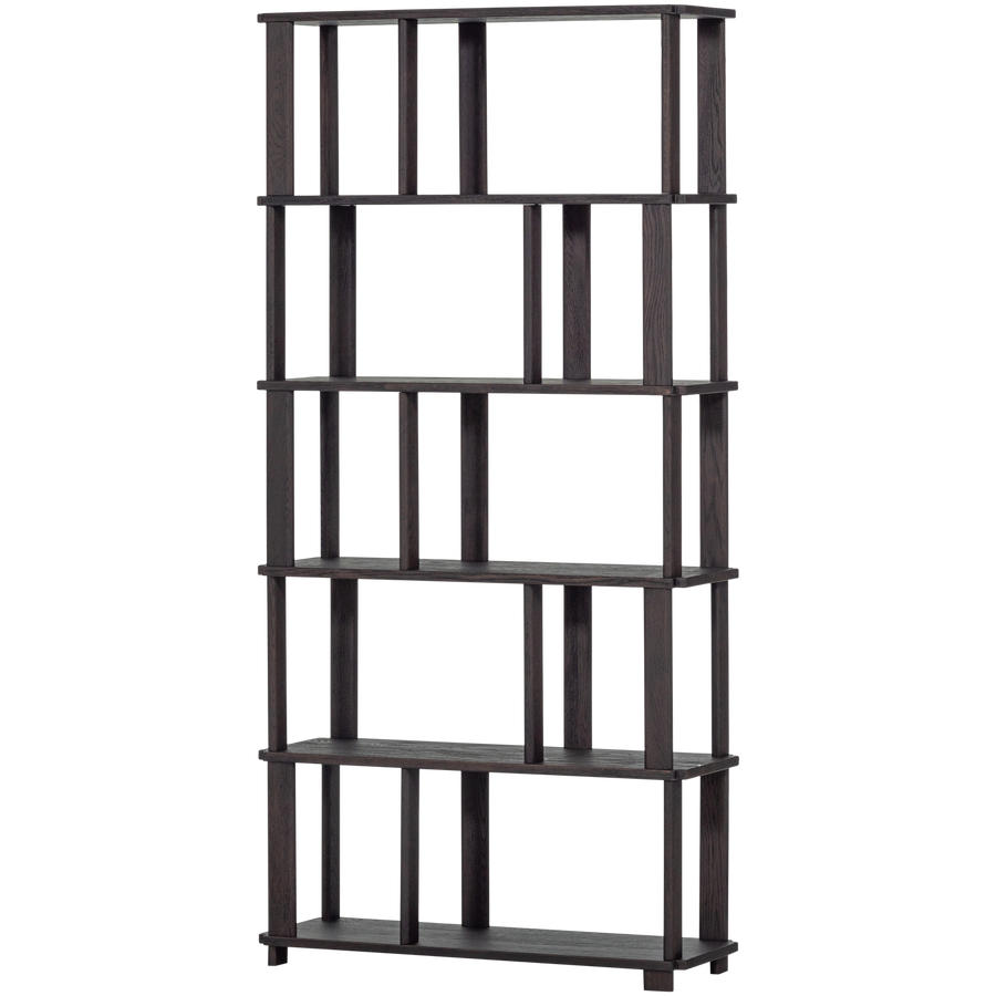 Riss boekenkast eikenhout mystic brown 186x90 cm