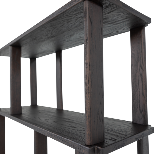 Riss boekenkast eikenhout mystic brown 186x90 cm