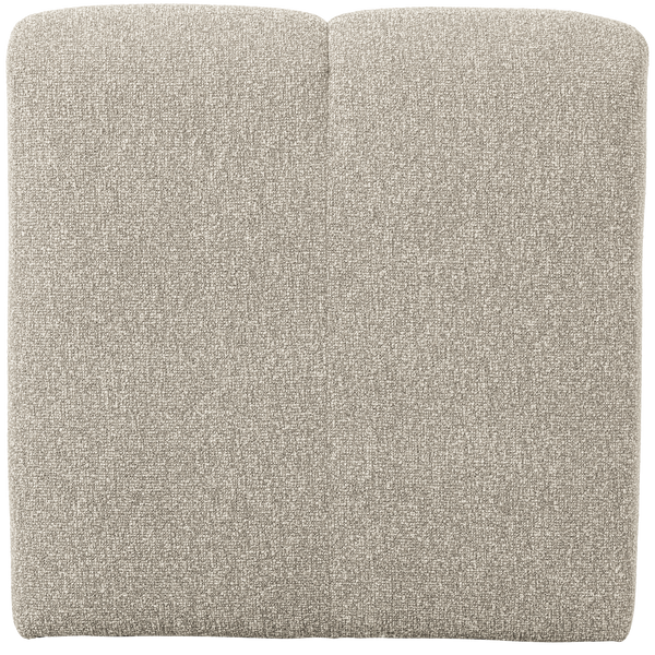 MOJO EETBANK 84 CM MET RUGLEUNING BOUCLE BEIGE MELANGE