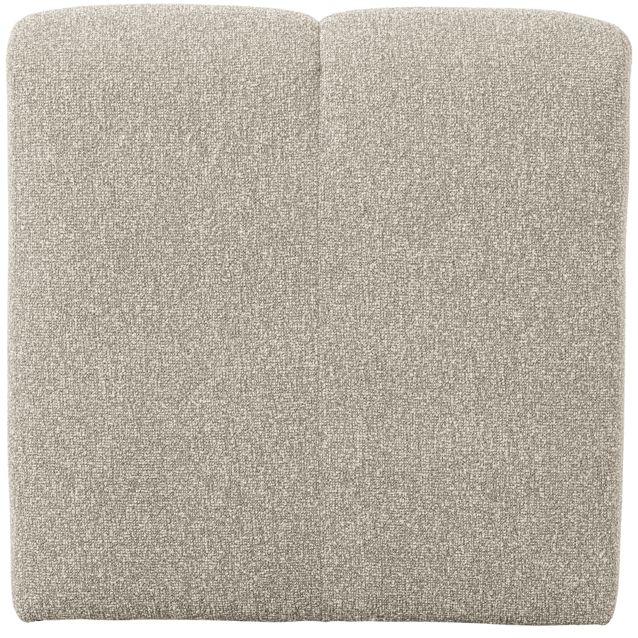 MOJO EETBANK 84 CM MET RUGLEUNING BOUCLE BEIGE MELANGE