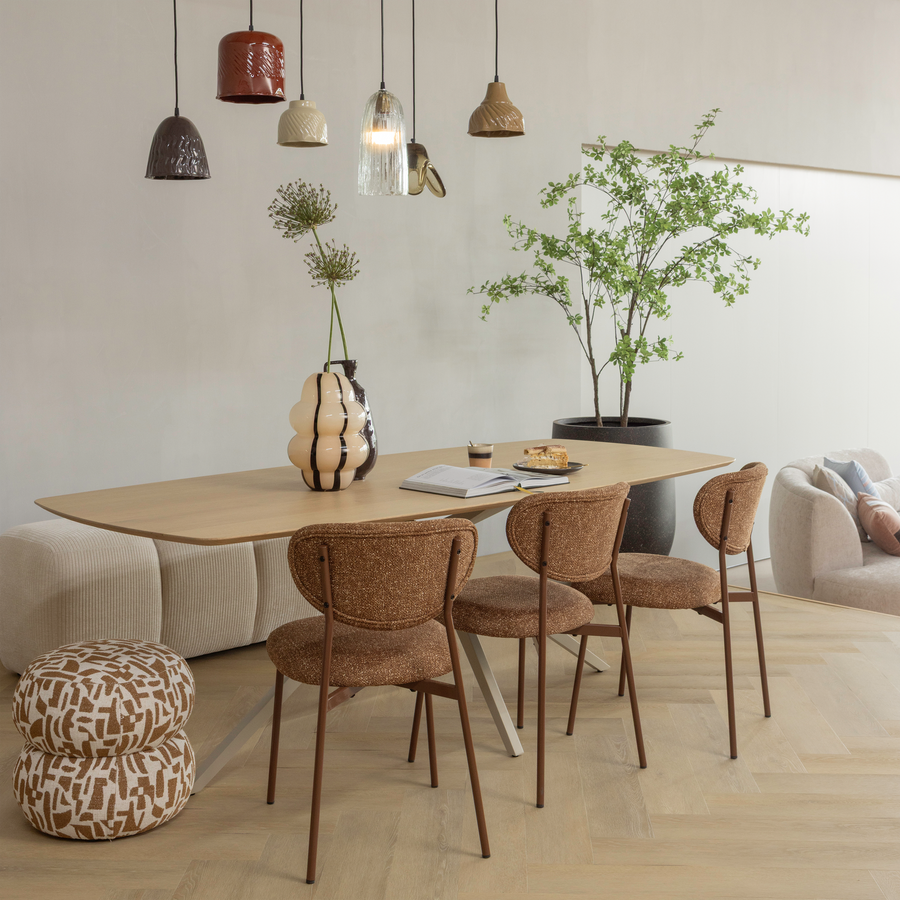 Arleso hanglamp metaal honinggeel