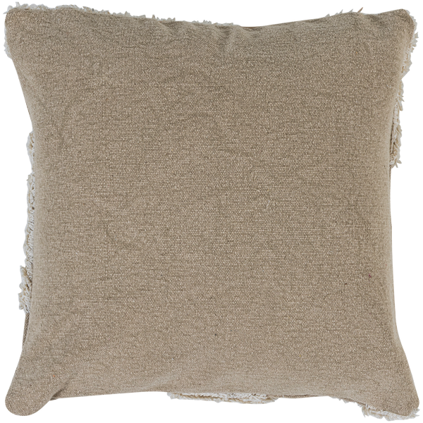 Fayden sierkussen chenille bruin/naturel - set van 3