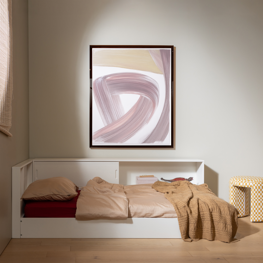 Carter hoekbed links/rechts grenen wit