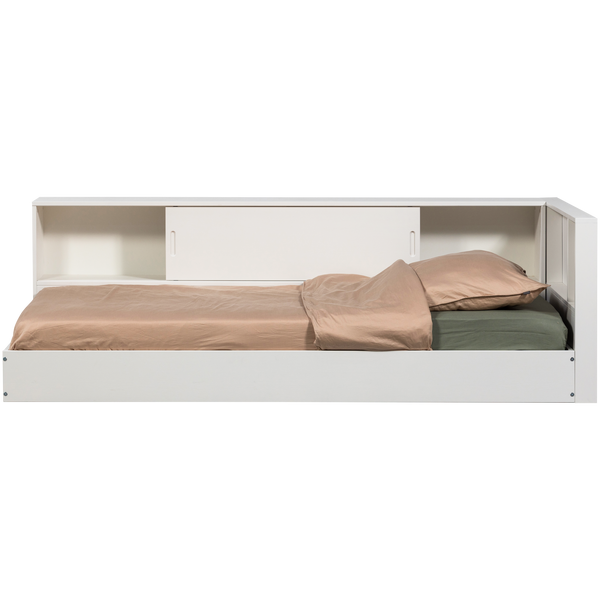 Carter hoekbed links/rechts grenen wit