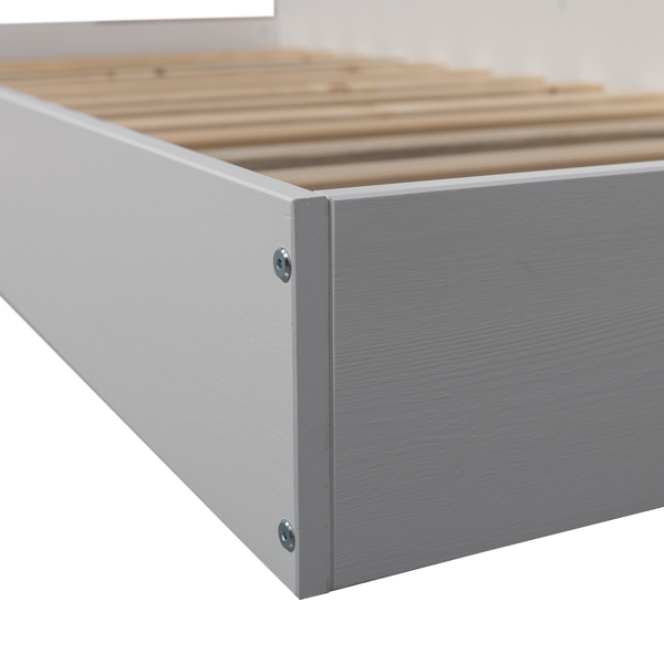 Carter hoekbed links/rechts grenen wit
