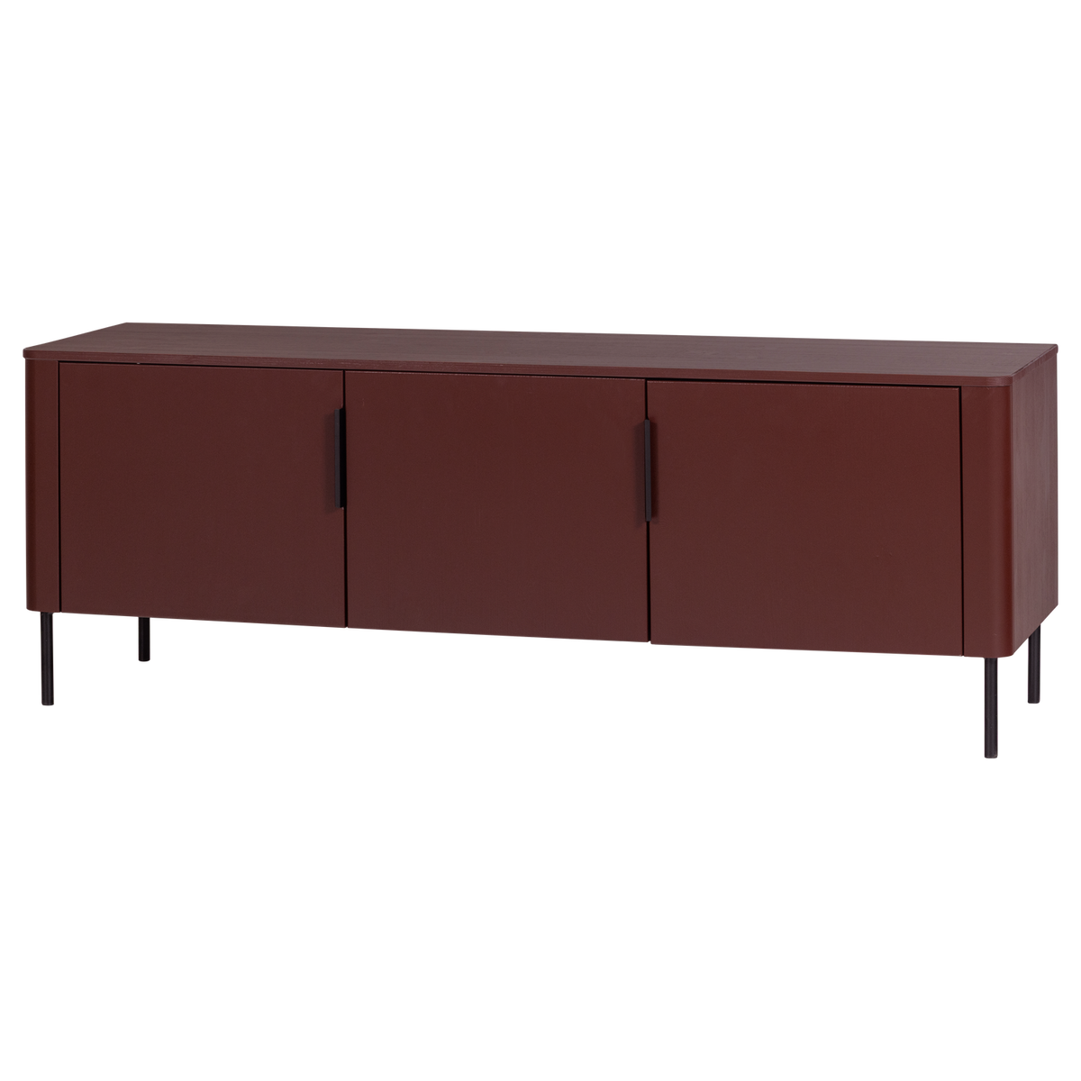 Gunnar tv-meubel 154 cm grenen bordeauxrood