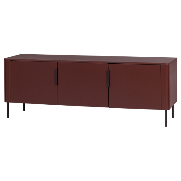 Gunnar tv-meubel 154 cm grenen bordeauxrood