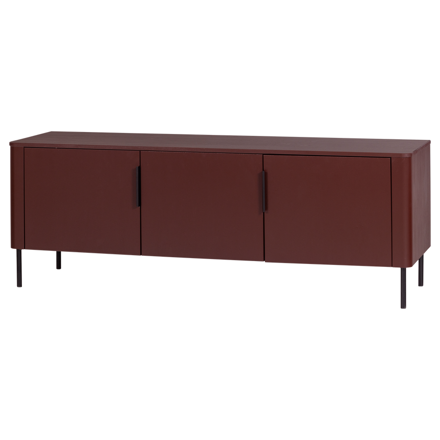 Gunnar tv-meubel 154 cm grenen bordeauxrood