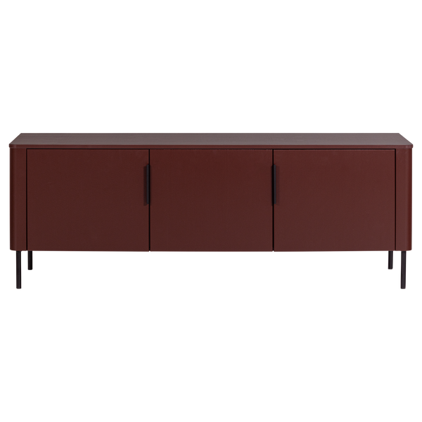Gunnar tv-meubel 154 cm grenen bordeauxrood