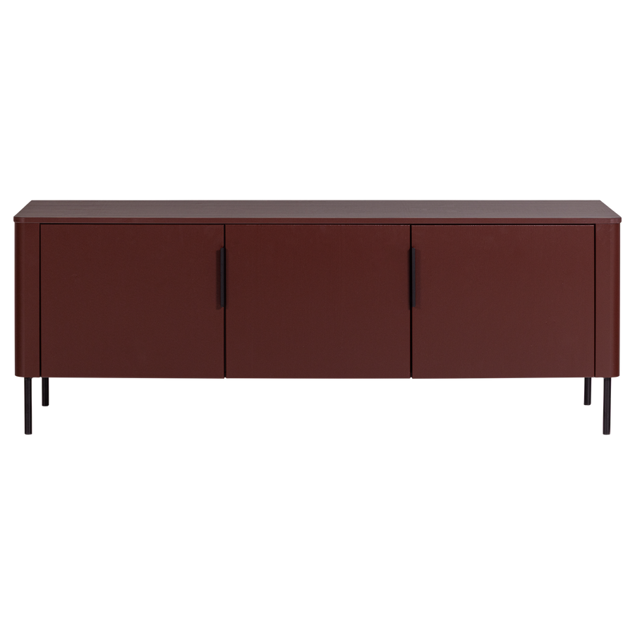 Gunnar tv-meubel 154 cm grenen bordeauxrood