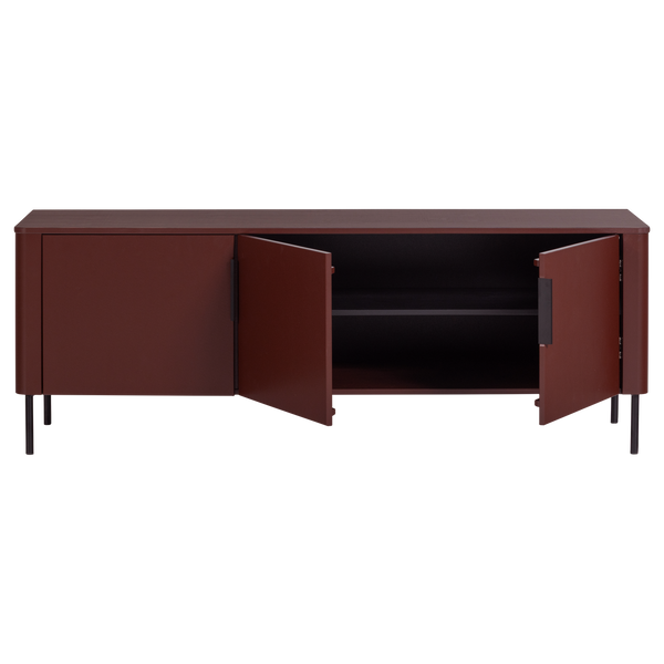 Gunnar tv-meubel 154 cm grenen bordeauxrood