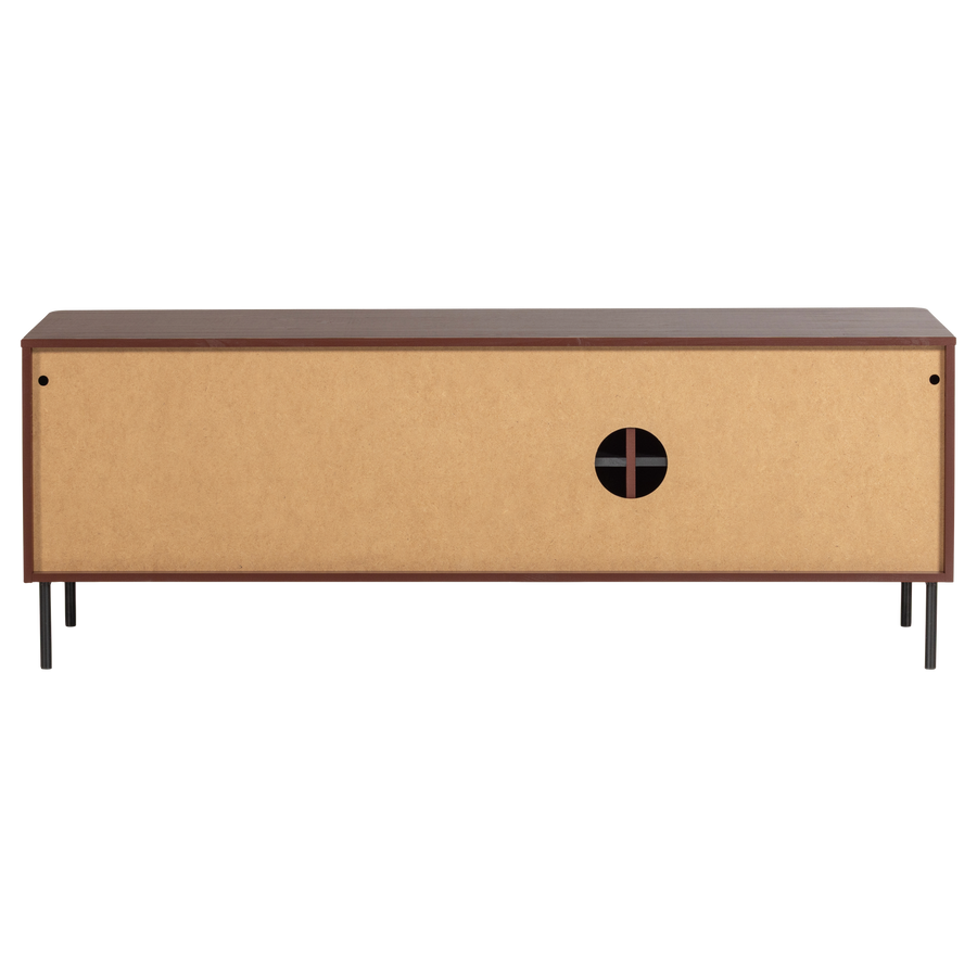 Gunnar tv-meubel 154 cm grenen bordeauxrood