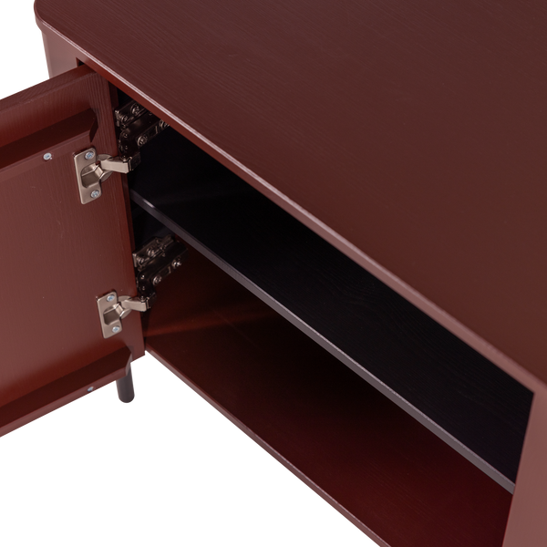 Gunnar tv-meubel 154 cm grenen bordeauxrood