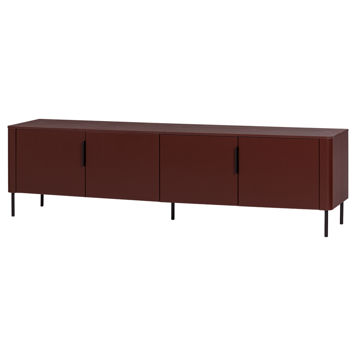 Gunnar tv-meubel 200 cm grenen bordeauxrood