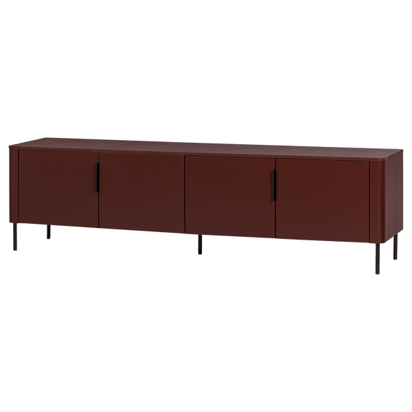 Gunnar tv-meubel 200 cm grenen bordeauxrood