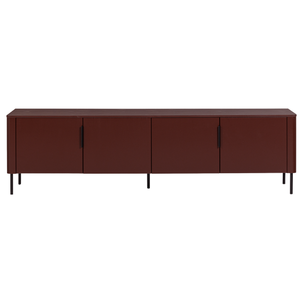 Gunnar tv-meubel 200 cm grenen bordeauxrood