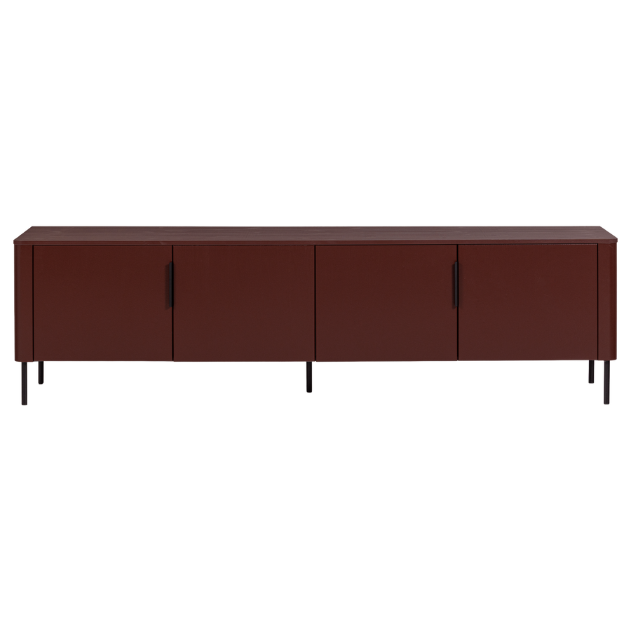 Gunnar tv-meubel 200 cm grenen bordeauxrood