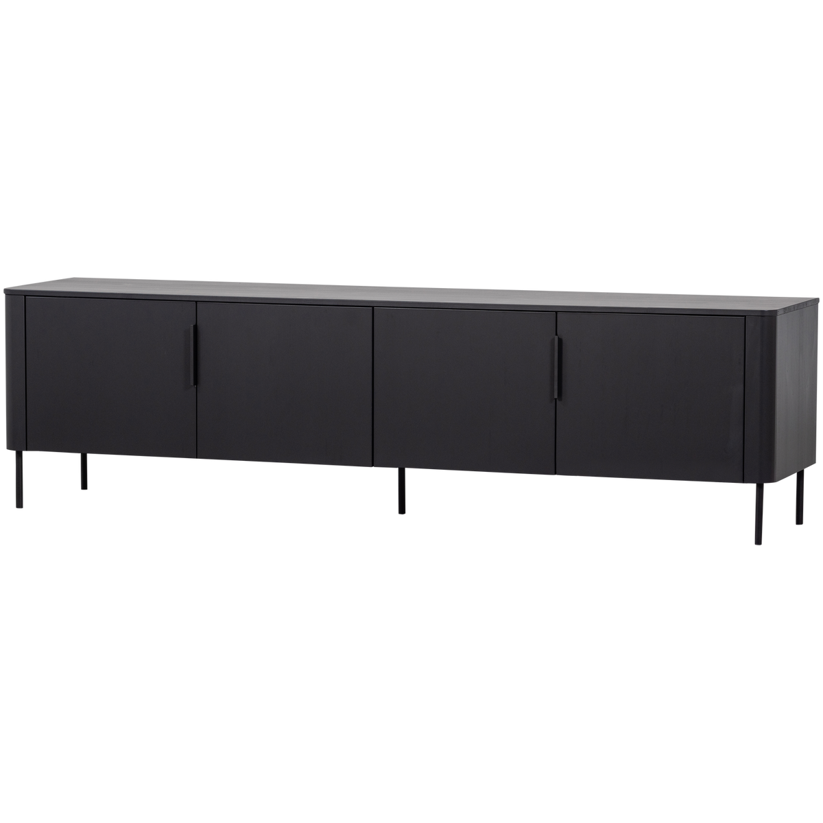 Gunnar tv-meubel 200 cm grenen matzwart
