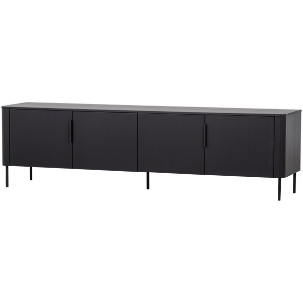 Gunnar tv-meubel 200 cm grenen matzwart