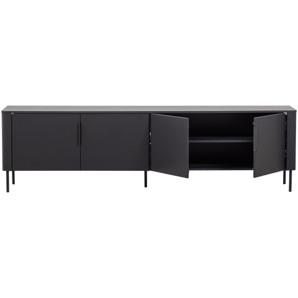 Gunnar tv-meubel 200 cm grenen matzwart