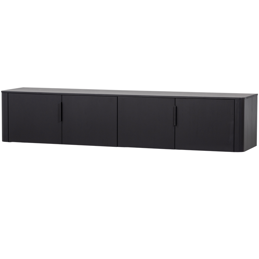 Gunnar tv-meubel 200 cm grenen matzwart
