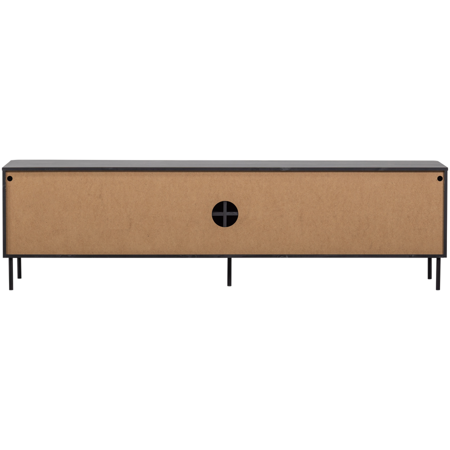 Gunnar tv-meubel 200 cm grenen matzwart