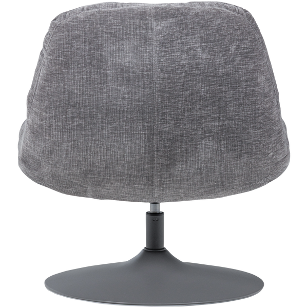 Elvi draaifauteuil chenille structuur lichtgrijs