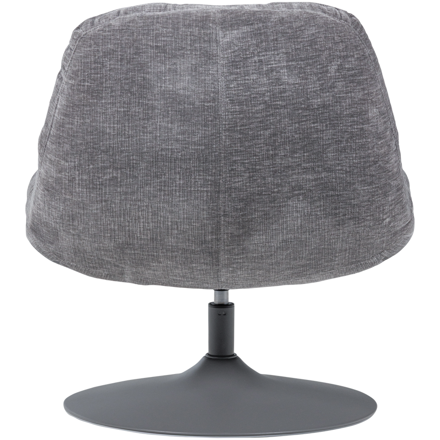 Elvi draaifauteuil chenille structuur lichtgrijs