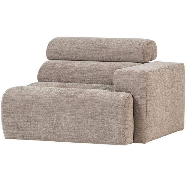 NOVI 1-ZITS ELEMENT ARM RECHTS NATUREL MELANGE