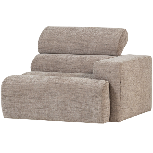 NOVI 1-ZITS ELEMENT ARM RECHTS NATUREL MELANGE
