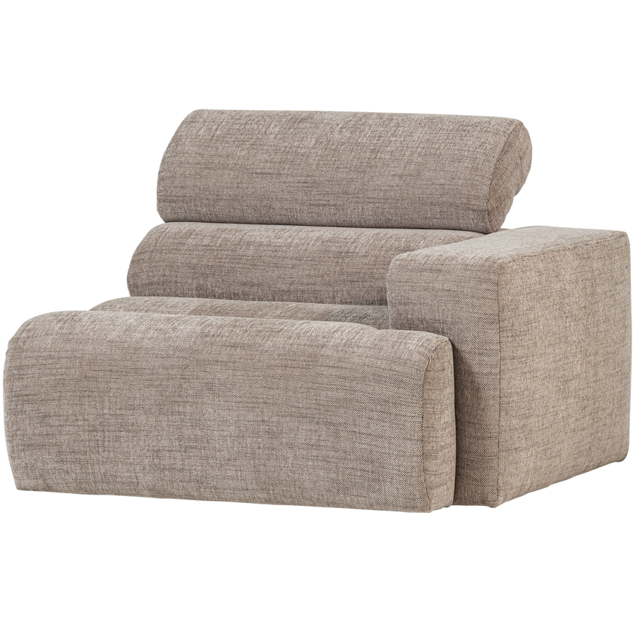 NOVI 1-ZITS ELEMENT ARM RECHTS NATUREL MELANGE
