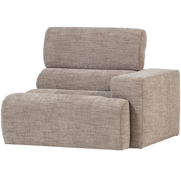 NOVI 1-ZITS ELEMENT ARM RECHTS NATUREL MELANGE