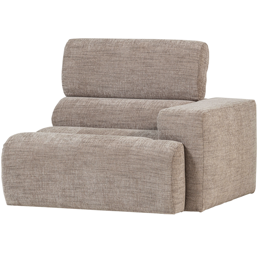 NOVI 1-ZITS ELEMENT ARM RECHTS NATUREL MELANGE