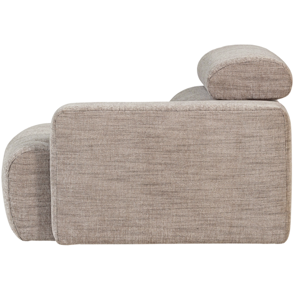 NOVI 1-ZITS ELEMENT ARM RECHTS NATUREL MELANGE