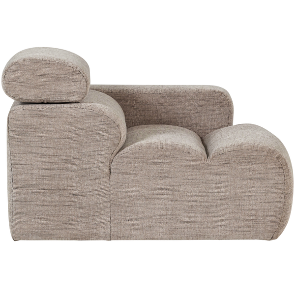 NOVI 1-ZITS ELEMENT ARM RECHTS NATUREL MELANGE