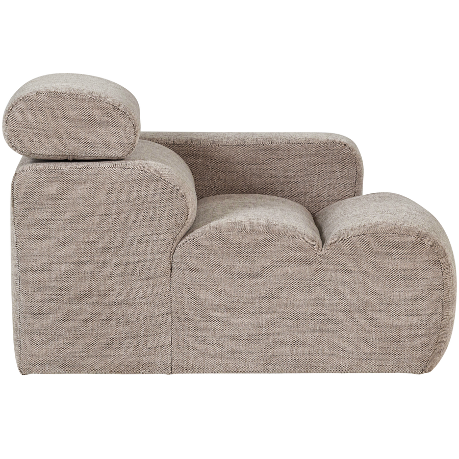 NOVI 1-ZITS ELEMENT ARM RECHTS NATUREL MELANGE