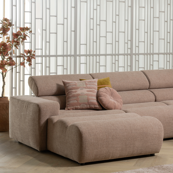 Novi 1-zits bankelement arm rechts boucle taupe