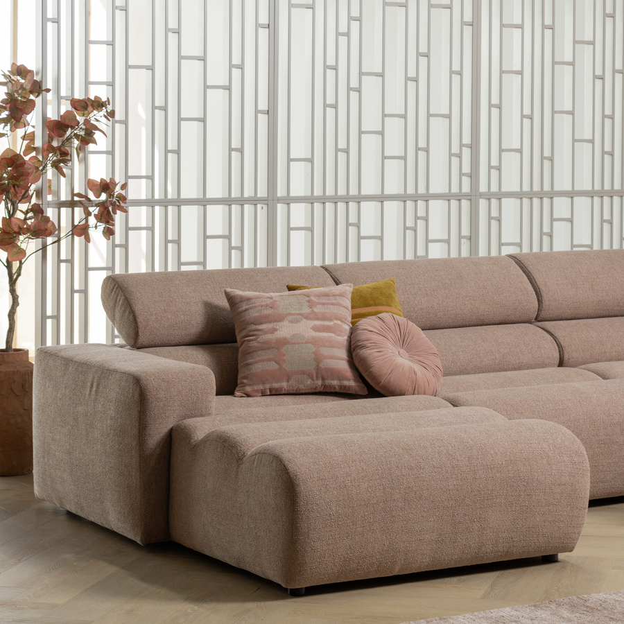 Novi 1-zits bankelement arm rechts boucle taupe